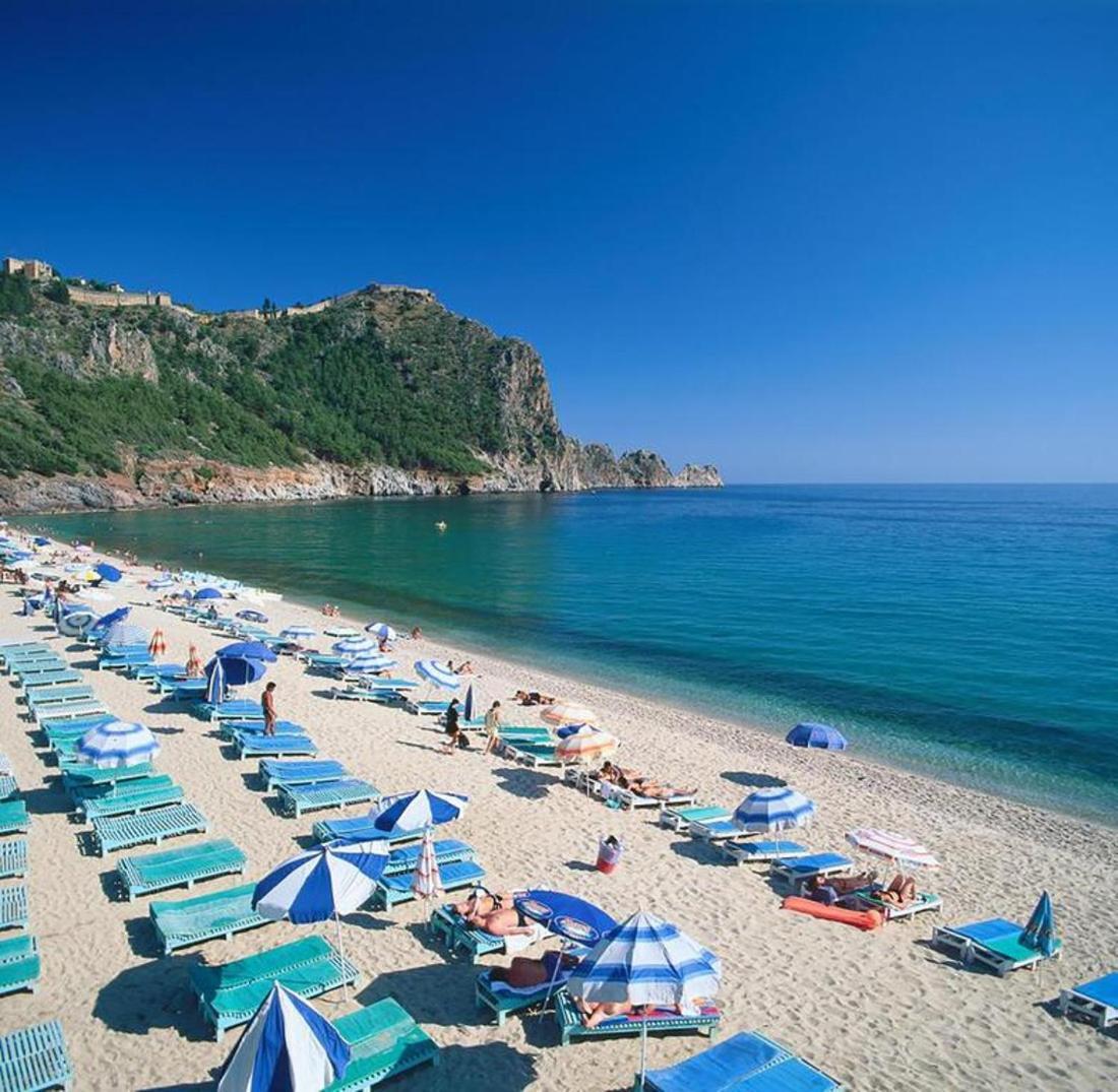 Palm Beach Cleopatra House, Beautiful Private Apartment Just 300 Meters To Cleopatra Beach 14 With Umbrellas, Bikes And Many Extras Included! Алания Экстерьер фото